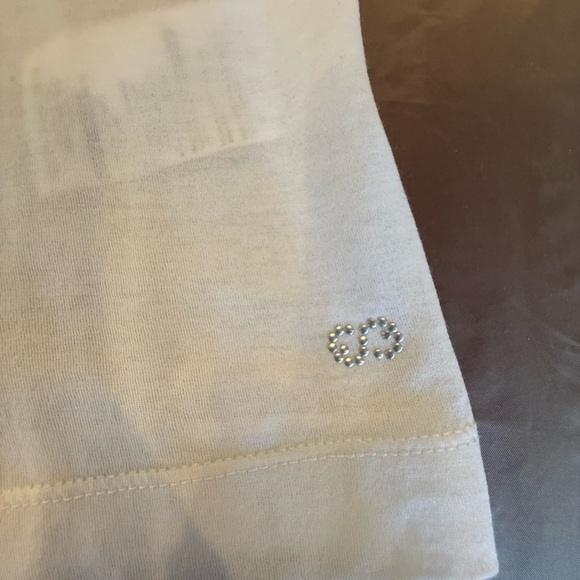 Escada Sport 100% Cotton Women’s White Sleeveless Tank Top Size Large $125 - Picture 5 of 9